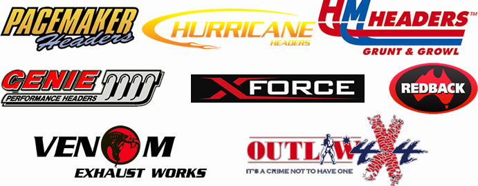 Replacement exhaust system logos
